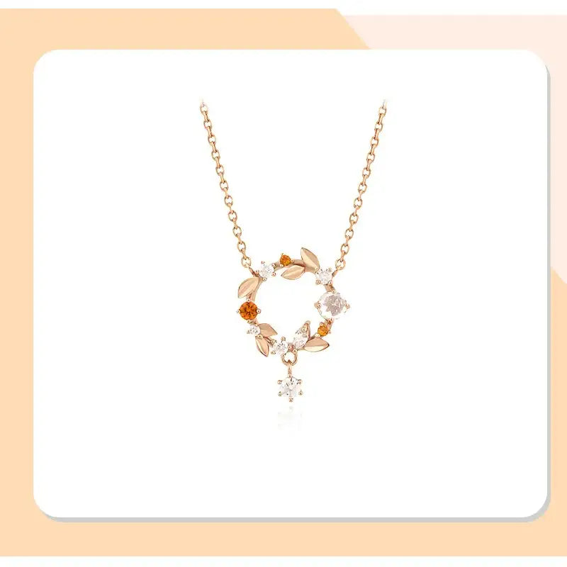 CLUE - Jeju Tangerine Silver Necklace - CLUE - Jewelry - Harumio