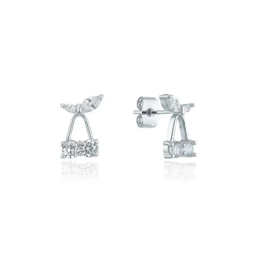 OST - Cherish Cherry Silver Earrings - OST - Jewelry - Harumio