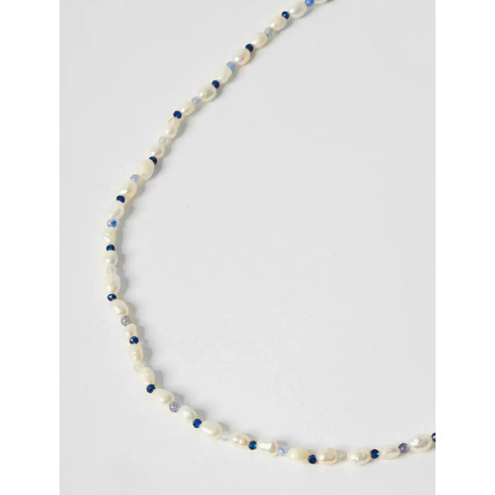 OST - POPTS Collection Pearl Earth Blue Mix Necklace