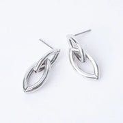 OST - Charming Double Ring Silver Earrings - OST - Jewelry - Harumio
