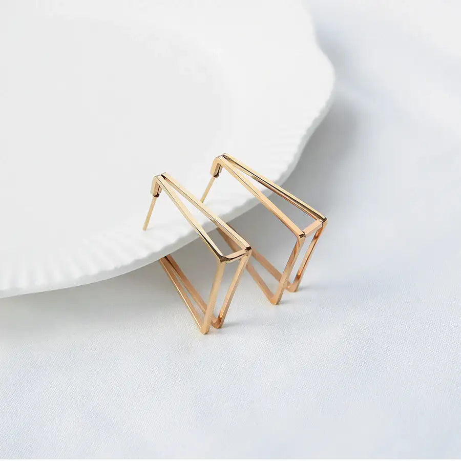 CLUE - Triangle Surgical Steel Earrings - CLUE - Jewelry - Harumio