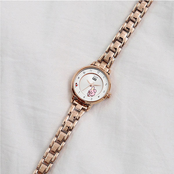 BT21 x OST - Rose Gold Metal Watch - Cooky - BT21 - Watches - Harumio