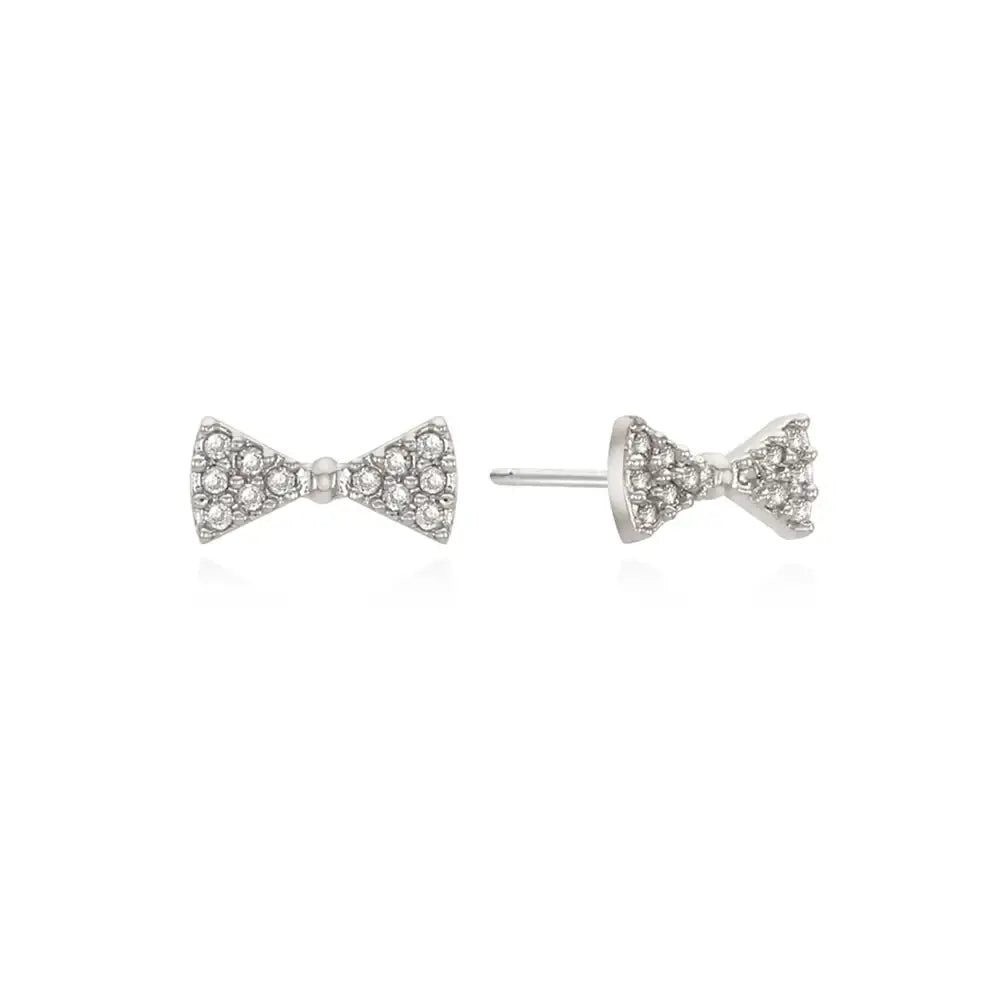 OST - Petite Silver Ribbon Earring - OST - Jewelry - Harumio