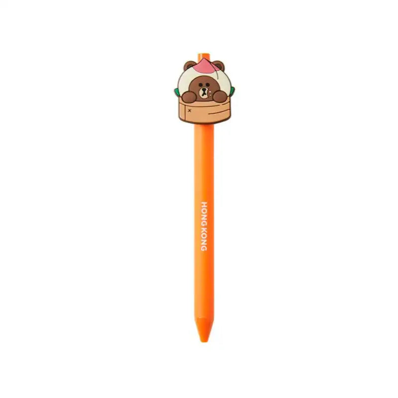Line Friends - Brown City Edition Hong Kong Gel Pen - Line Friends - Stationery - Harumio