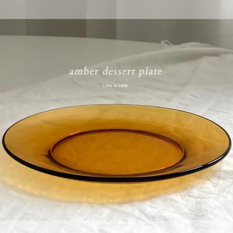 Like A Cafe - Amber Dessert Plate - Like A Cafe - Plates - Harumio