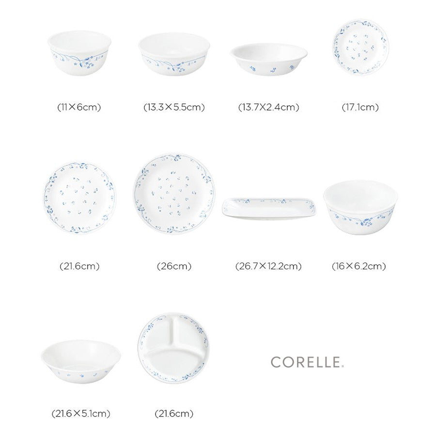 Corelle - Provincial Blue Tableware Set (34 pcs)
