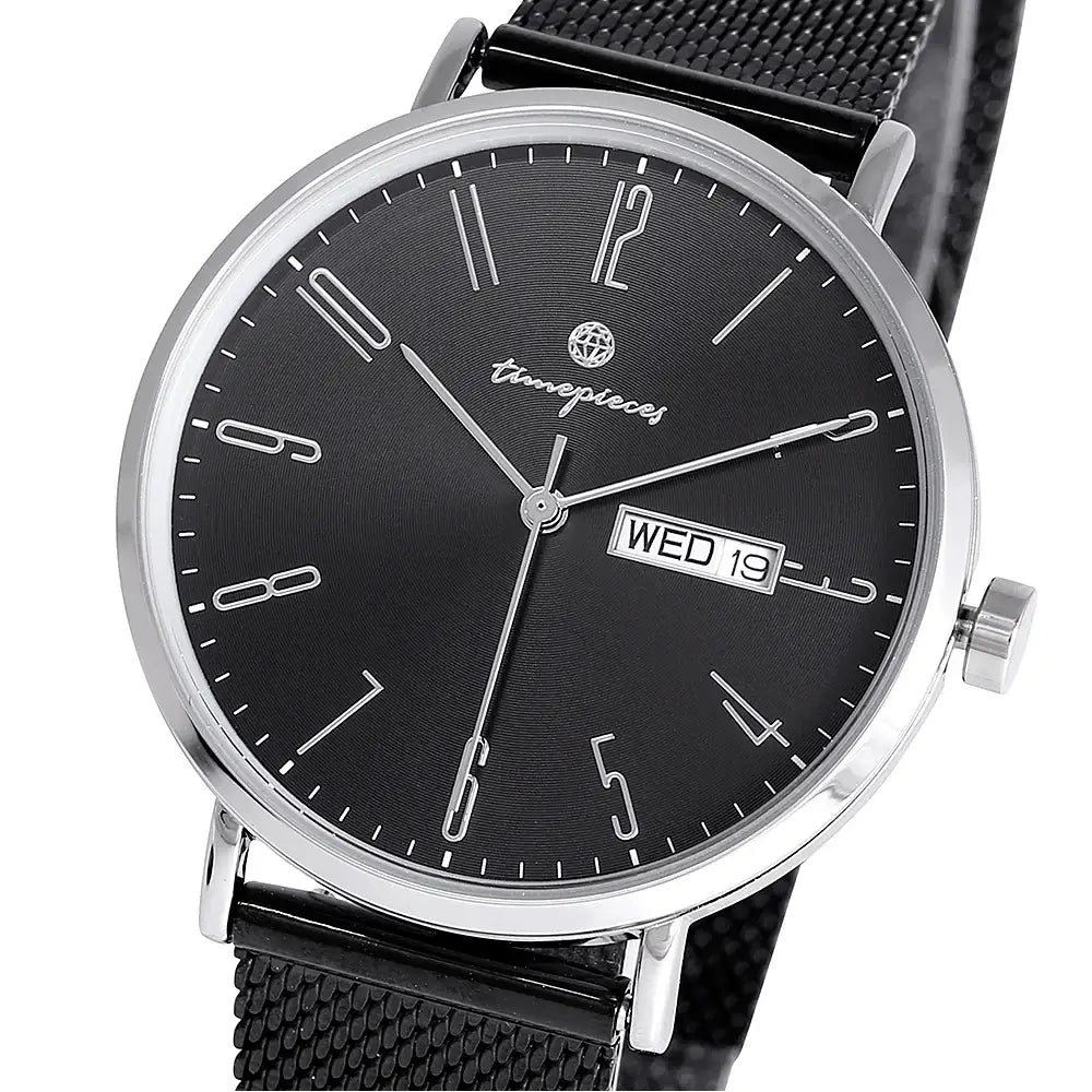 OST - Only Date Change Men's Black Mesh Watch - OST - Watch - Harumio