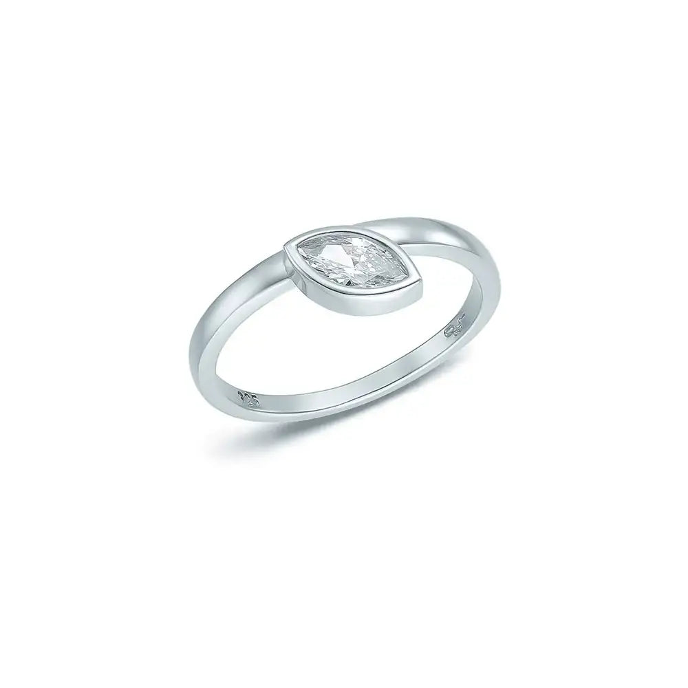 OST - EarthQ Marquis Silver Ring - OST - Jewelry - Harumio