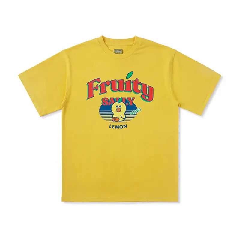 Line Friends - Fruity New Short Sleeve T-shirt - Line Friends - Clothes - Harumio