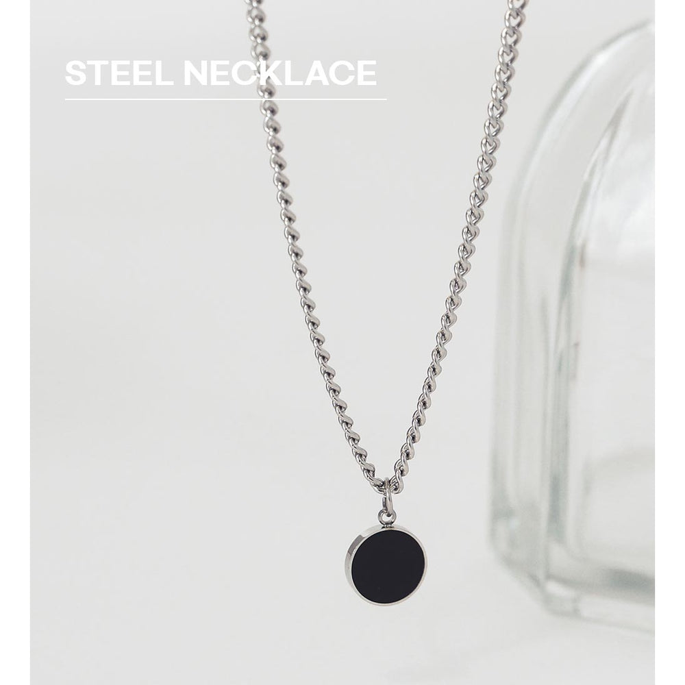 OST - Black Round Necklace
