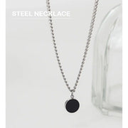 OST - Black Round Necklace - OST - Jewelry - Harumio