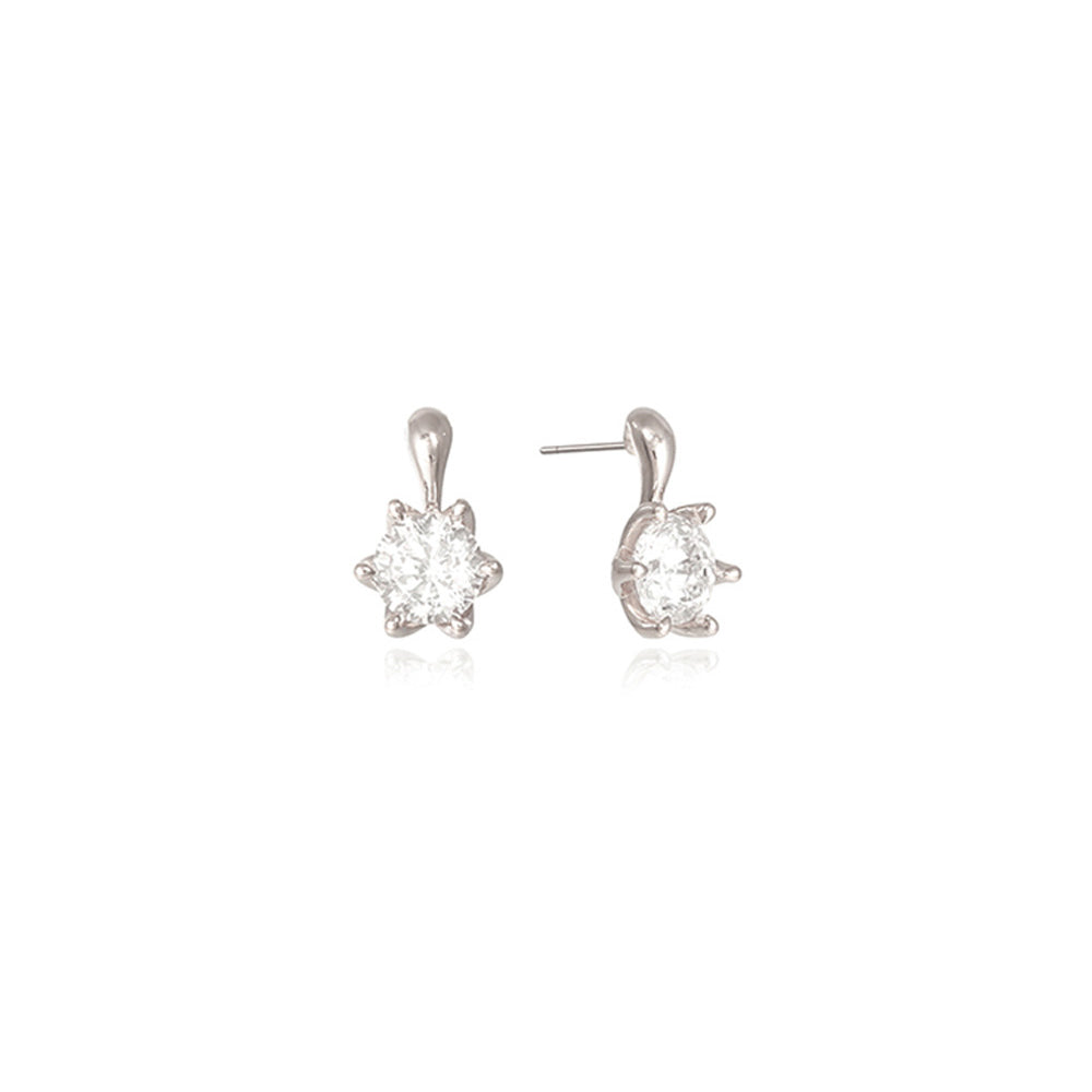 OST - Prong Setting Simulated Diamond Earring