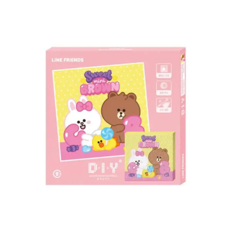 Line Friends - Diamond Cross Stitch Canvas Set