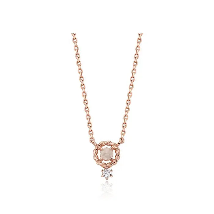 CLUE - Grayrough Diamond Basic Silver Necklace - CLUE - Jewelry - Harumio