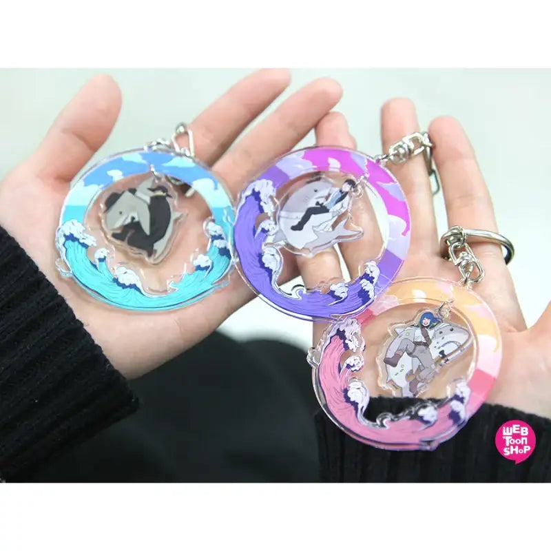 Legal Pirate Parfait - Acrylic Charm Keyring - Webtoon Shop - Keyrings - Harumio