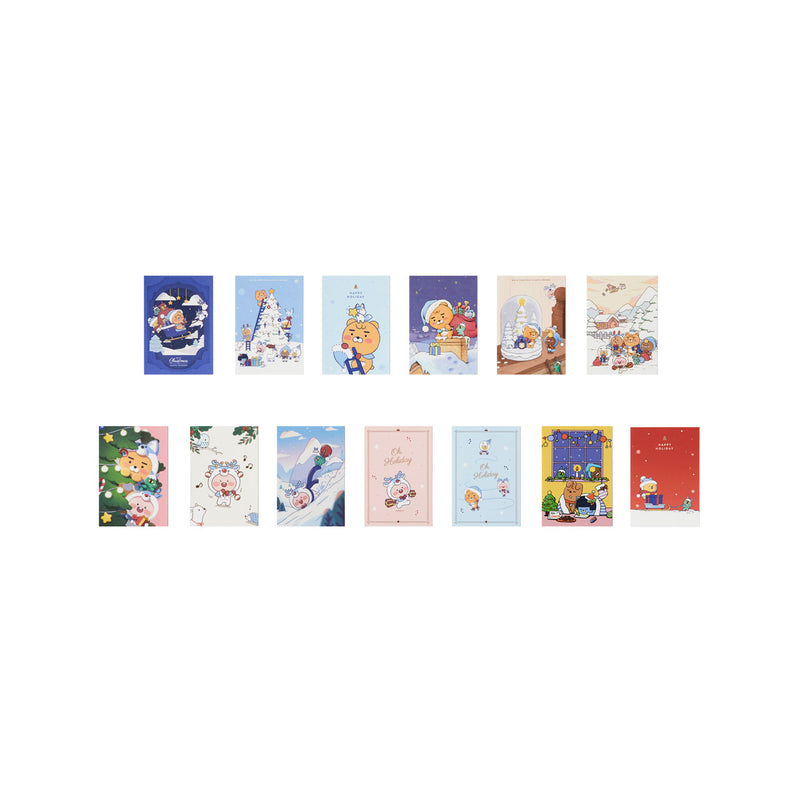 Kakao Friends - White Christmas Book Card Set (40 pcs)