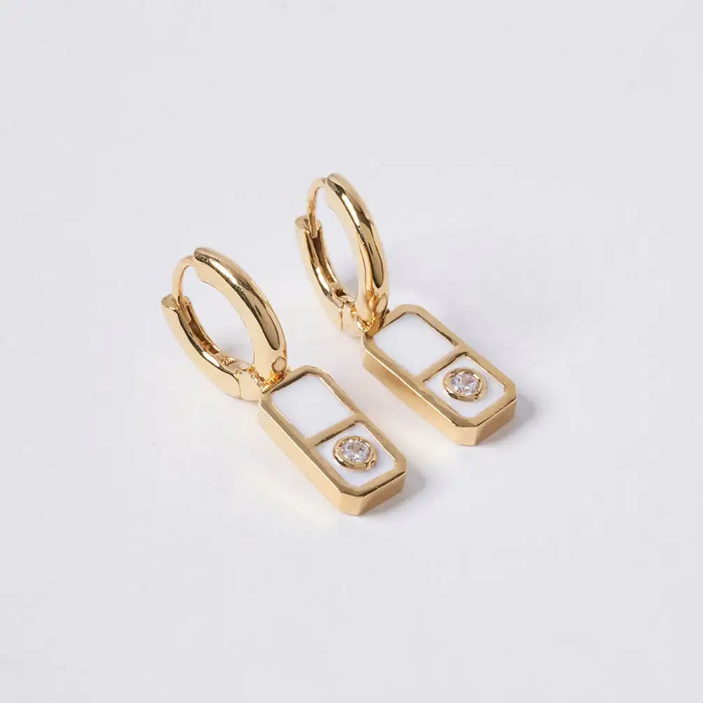 OST - POPTS Collection Modernity Stone Earrings - OST - Jewelry - Harumio