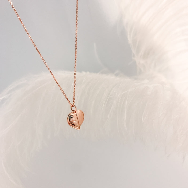 BlackPink - KIND Heart Logo Silver Necklace