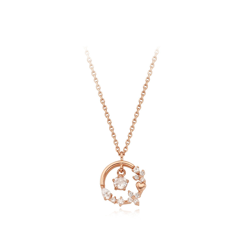 CLUE - Shining Love Silver Necklace