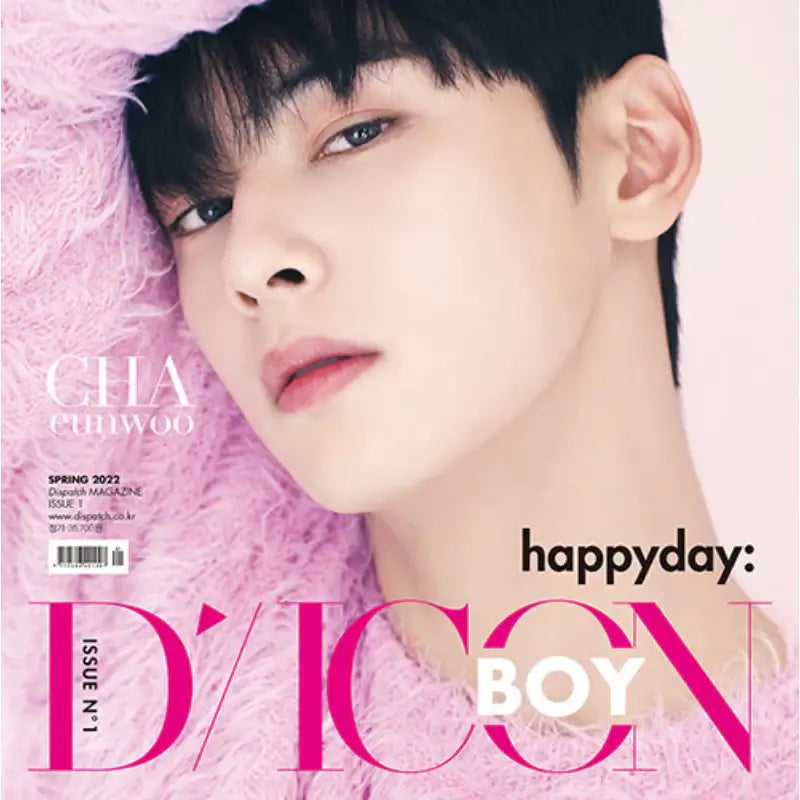DICON BOY Issue N.1 - Magazine Cover Cha Eunwoo Happyday - D-Icon - Magazine - Harumio