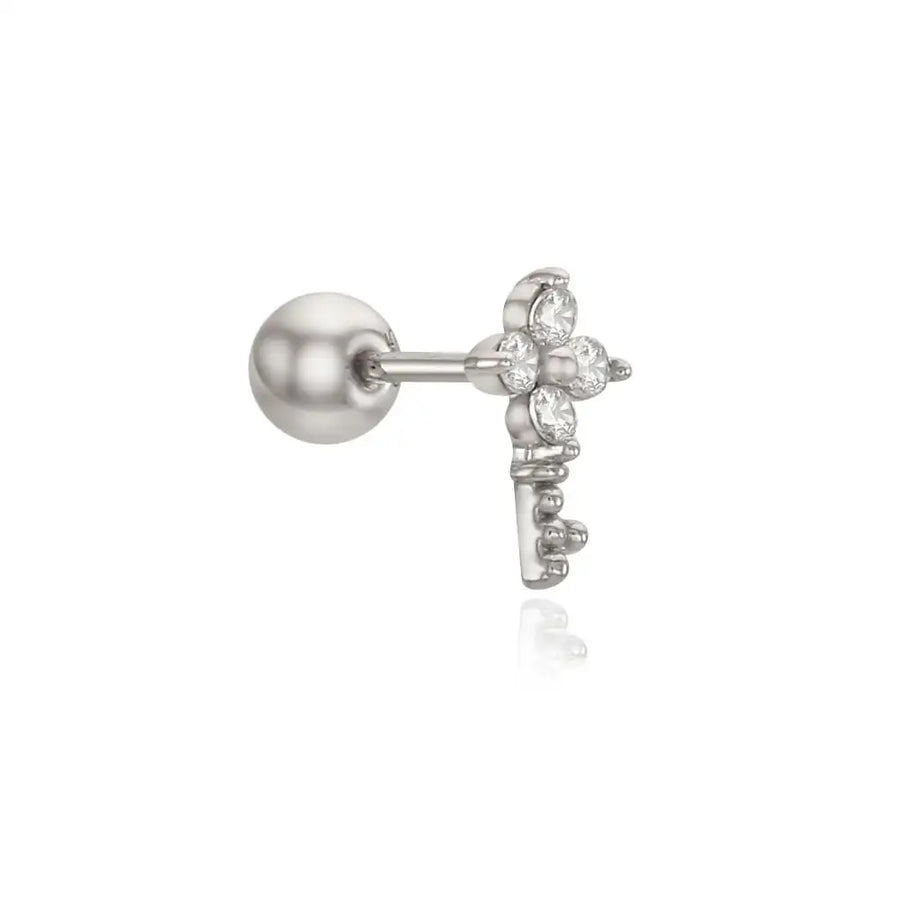 OST - Mini Flower Key Ear Pierce - OST - Jewelry - Harumio