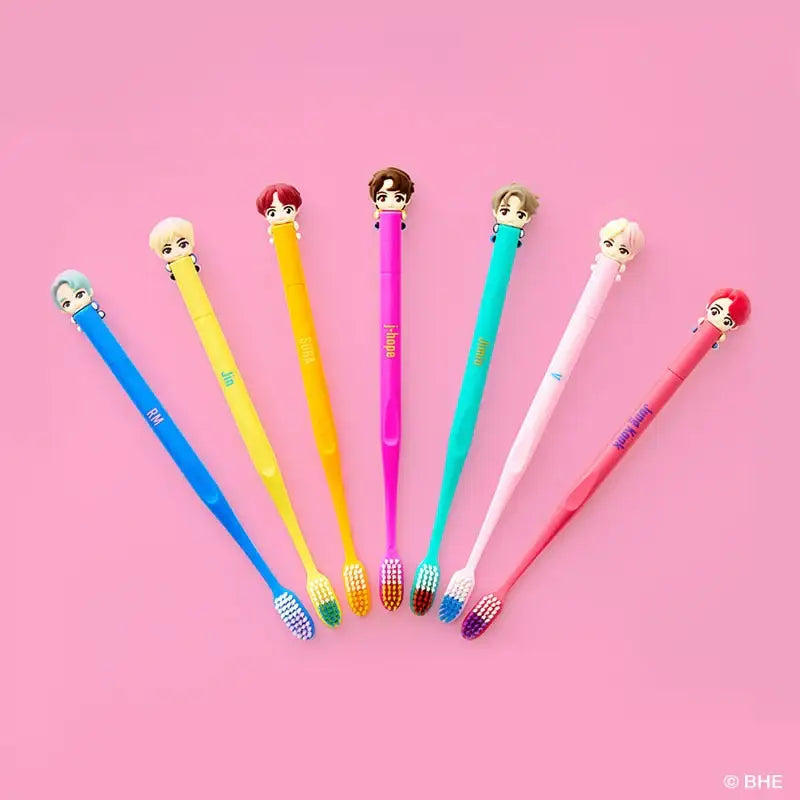 BTS - TinyTan - BTS Character Figure Toothbrush Set - BTS - Home & Living, Accessories - Harumio