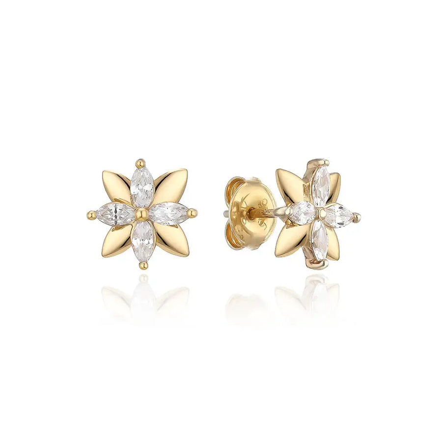 OST - Double Flower Earrings - OST - Jewelry - Harumio