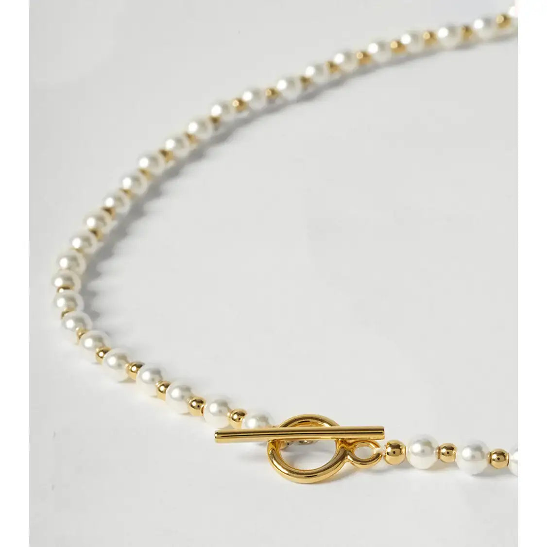 OST - POPTS Collection Basic Pearl Earth Toggle Bar Necklace - OST - Jewelry - Harumio