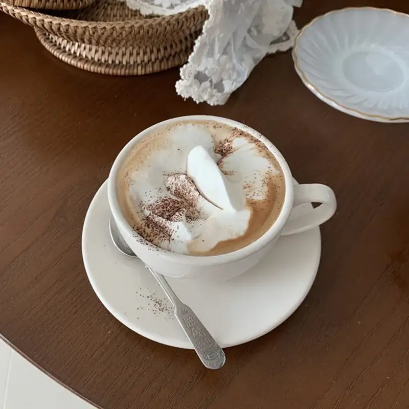 Like A Cafe - Si Racuse Cafe Latte Cup & Saucer Set - Like A Cafe - Home & Living - Harumio