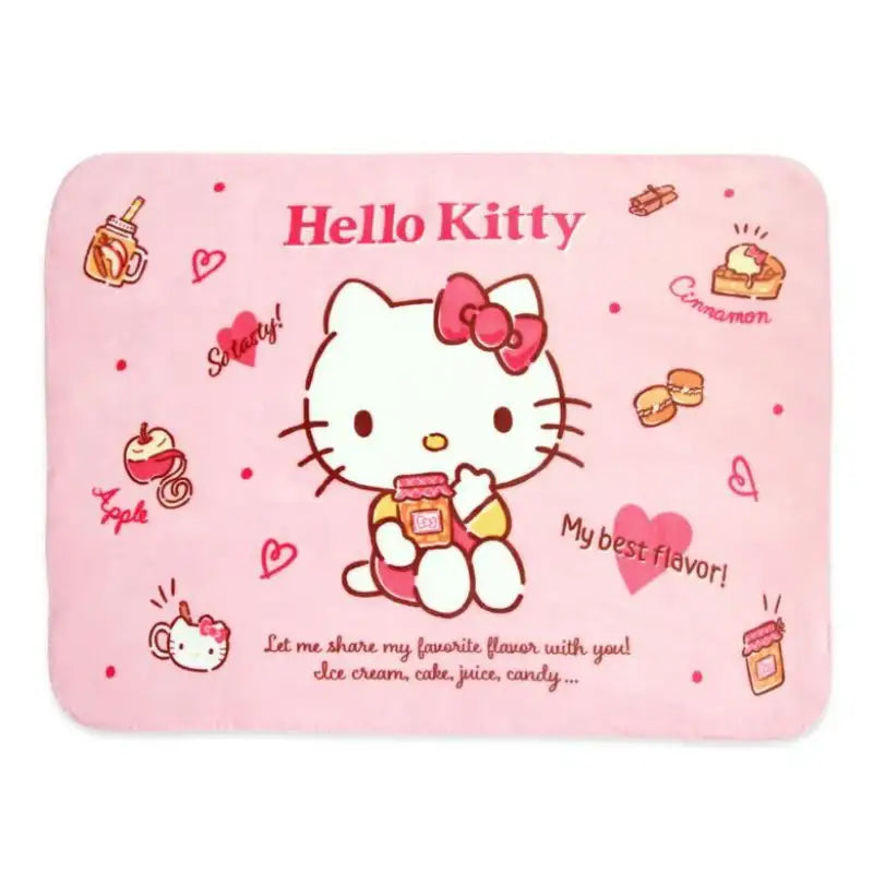 NARA HOME DECO x Hello Kitty - Apple Microfiber Fleece Blanket - NARA HOME DECO - Blanket - Harumio