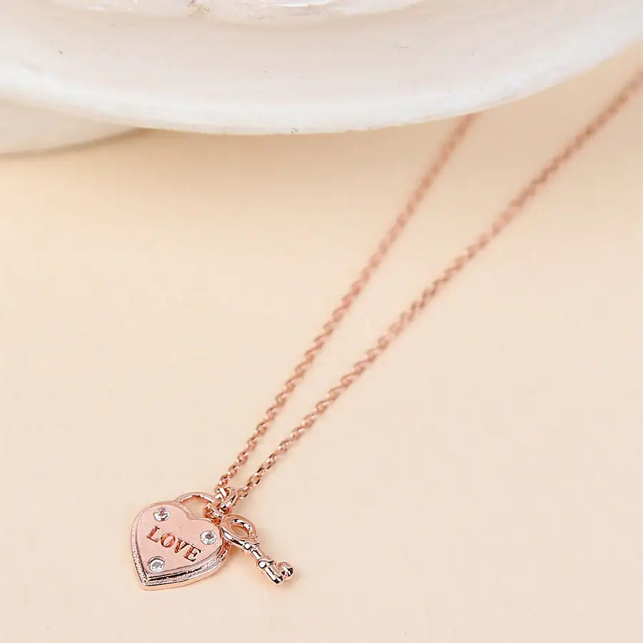 CLUE - Unlocked Heart Silver Necklace - CLUE - Jewelry - Harumio