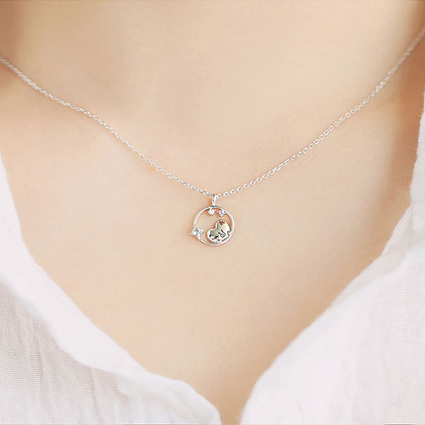 BT21 x OST - Silver Necklace Ver. 2 - Tata - BT21 - Necklace - Harumio