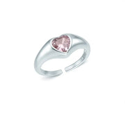 OST - Bold Heart Pink Ring - OST - Jewelry - Harumio