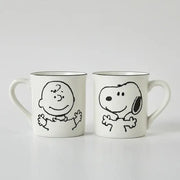 Corelle x Peanuts - Snoopy and Charlie - Mug 2P Set - Modern House - Tableware - Harumio