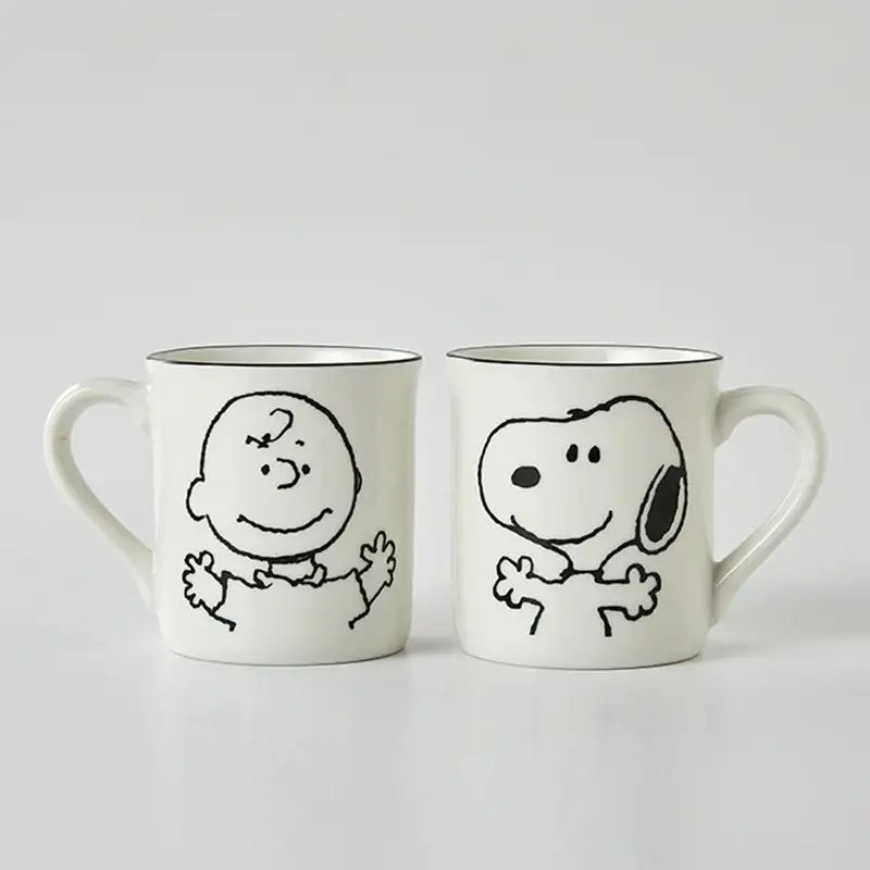 Corelle x Peanuts - Snoopy and Charlie - Mug 2P Set - Modern House - Tableware - Harumio
