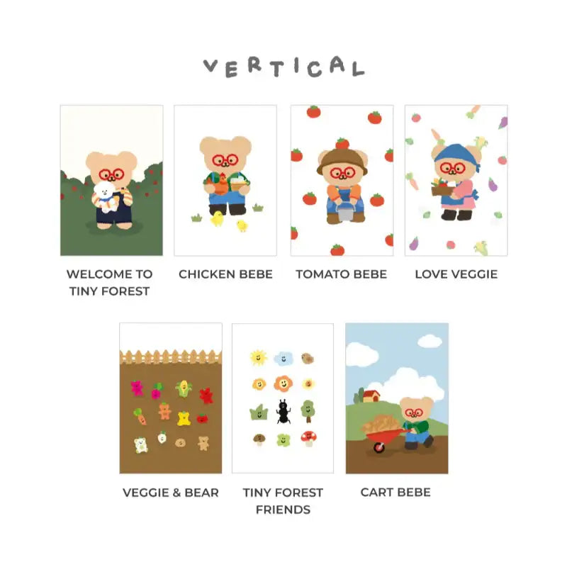 Teteum - Tiny Forest Postcards - Teteum - Stationary - Harumio