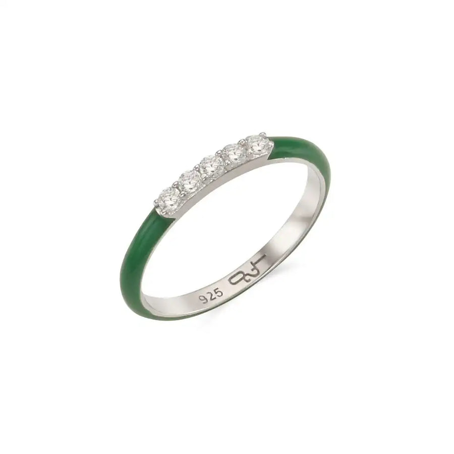 OST - Simple Green Cubic Ring - OST - Jewelry - Harumio