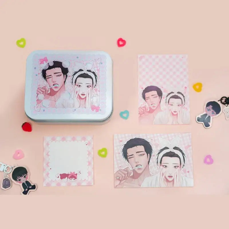 Even If You Don’t Love Me - Bubble Tin Case Memo Paper Set - GOODSBEE - Memo Pad - Harumio