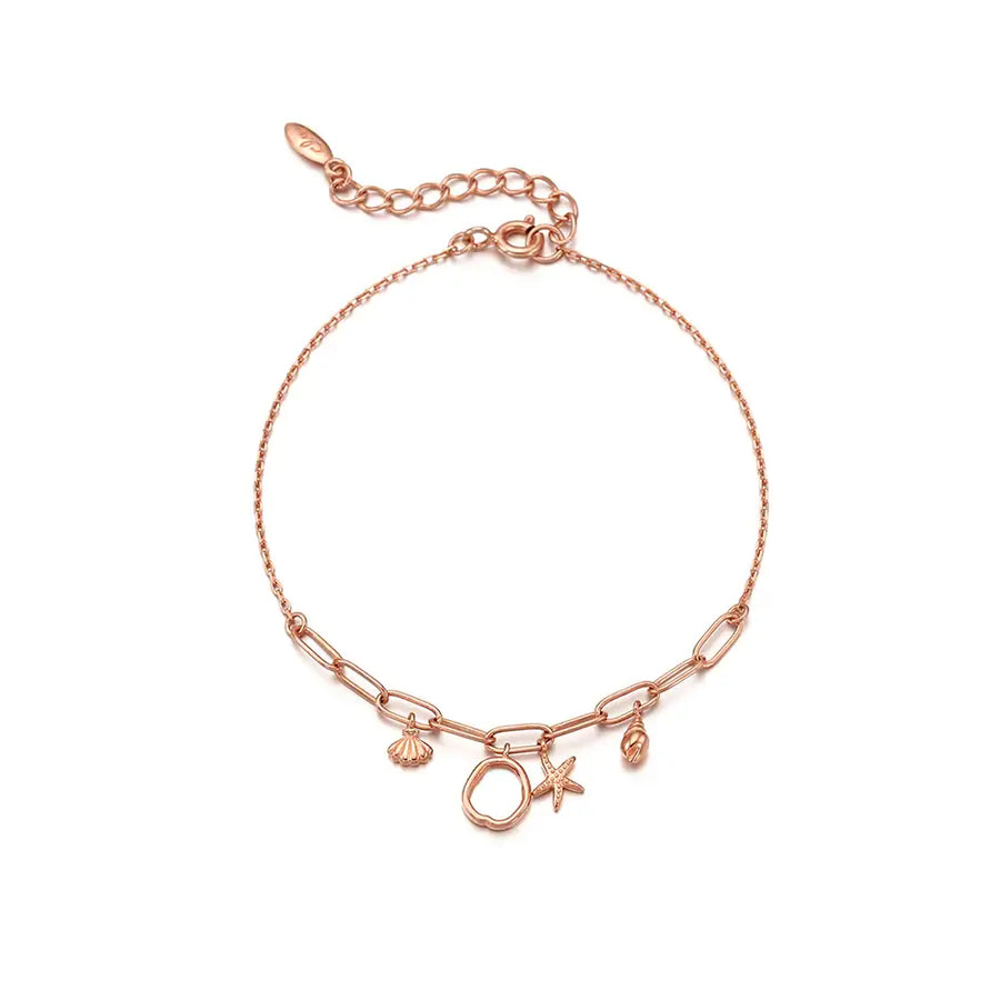 CLUE - Summer Peach Silver Bracelet - CLUE - Jewelry - Harumio