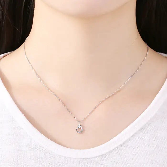 OST - Cubic Tree Ring Silver Necklace - OST - Jewelry - Harumio