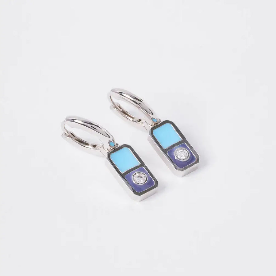 OST - POPTS Collection Mint Modernity Stone Earrings - OST - Jewelry - Harumio