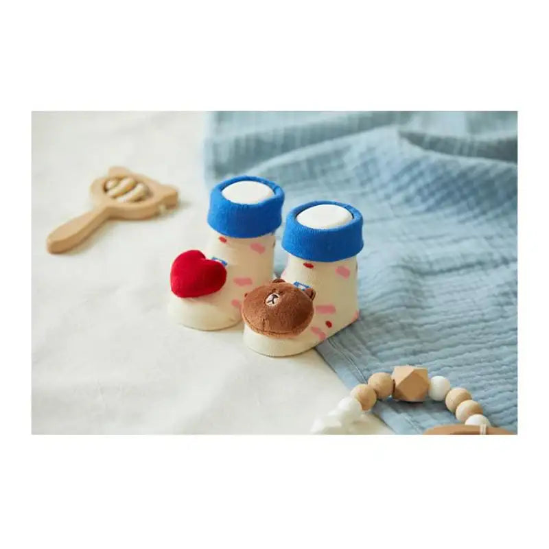 Line Friends - Brown Infant Doll Socks - Line Friends - Socks - Harumio