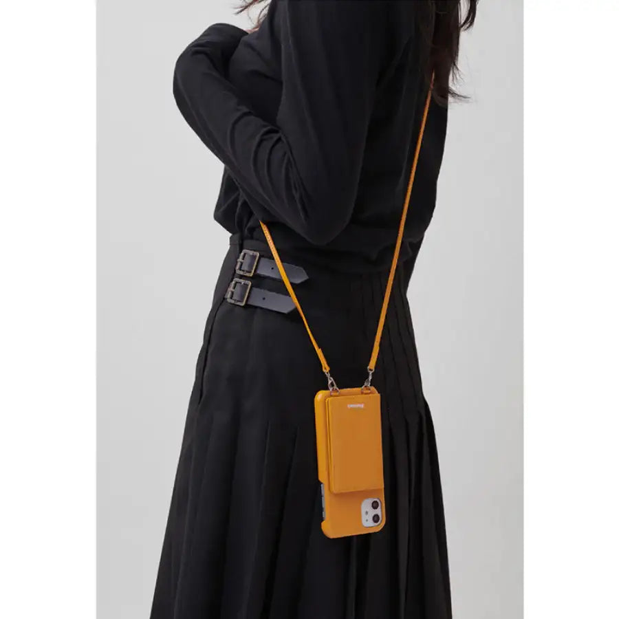 Fennec - Strap Pocket Leather Phone Case - FENNEC - Accesories - Harumio