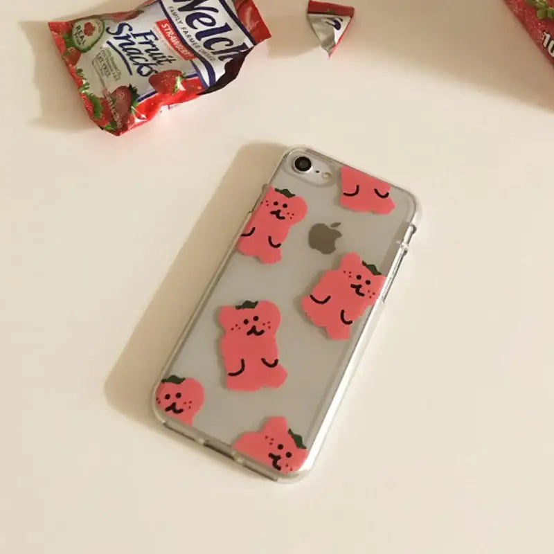 Dinotaeng - Strawberry BOBO iPhone Case - Dinotaeng - Phone Case - Harumio