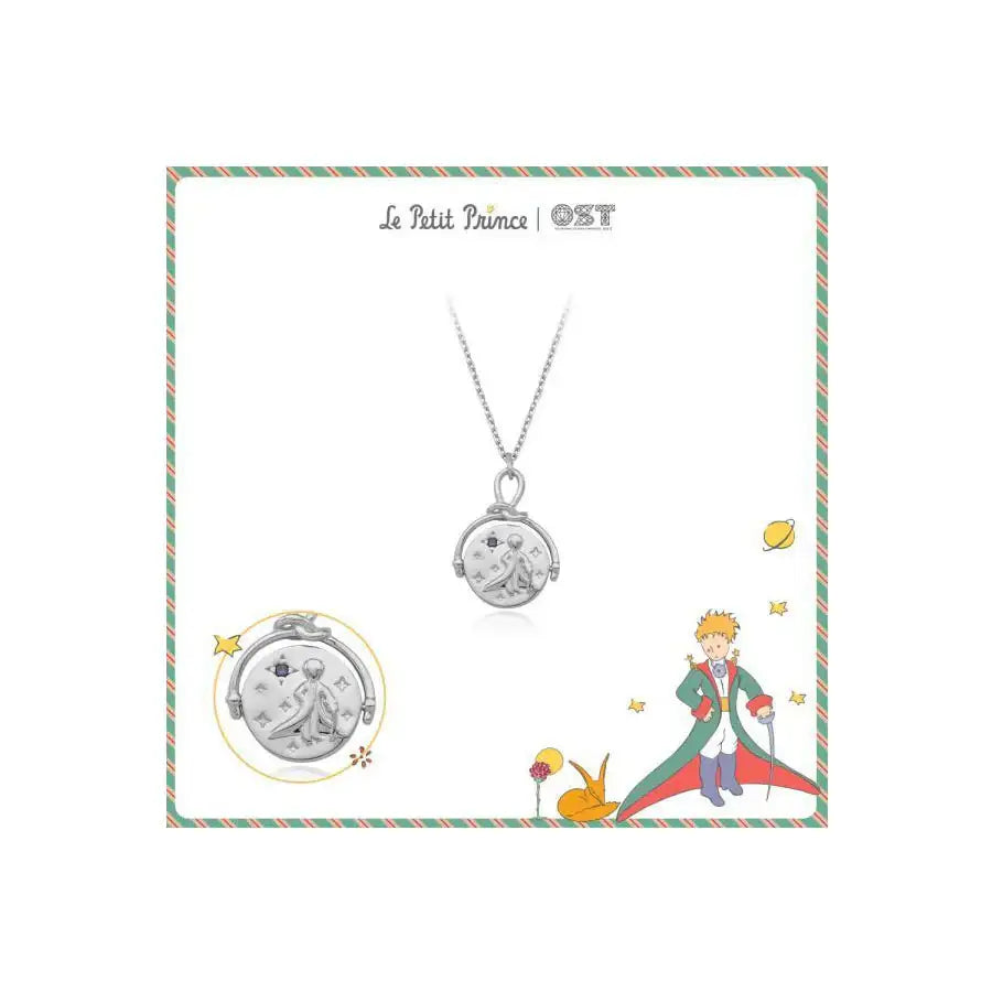 Le Petit Prince x OST - Double-sided Planet Silver Coin Necklace - OST - Accessories, Jewelry - Harumio
