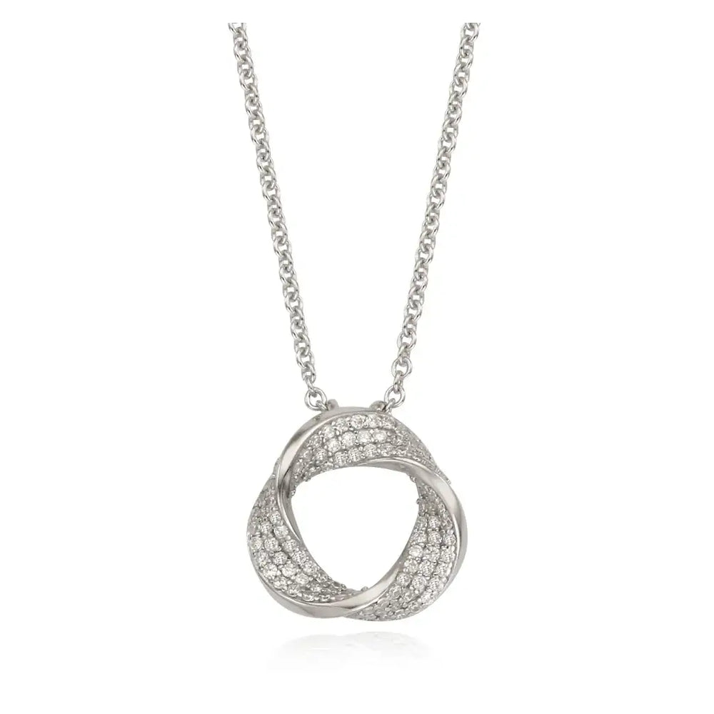 OST - Vermeil Wave Pave Cubic Necklace - OST - Jewelry - Harumio