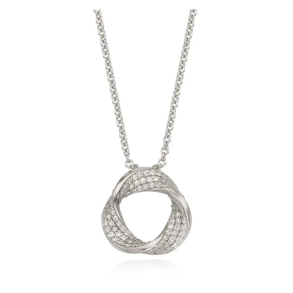 OST - Vermeil Wave Pave Cubic Necklace - OST - Jewelry - Harumio