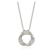 OST - Vermeil Wave Pave Cubic Necklace - OST - Jewelry - Harumio