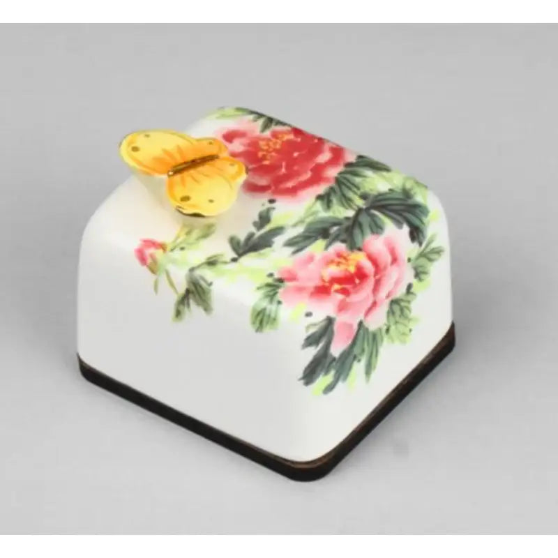 HK Studio - Korean Art Peony Musical Paperweight - HK Studio - Music Box - Harumio