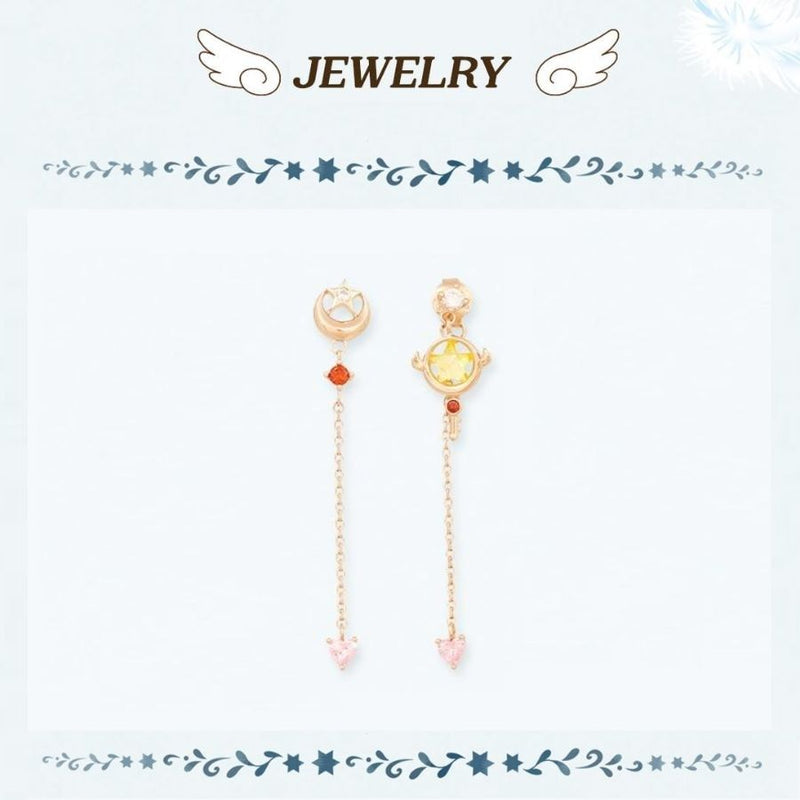 OST x Cardcaptor Sakura - Star Key and Moonlight Silver Drop Earring